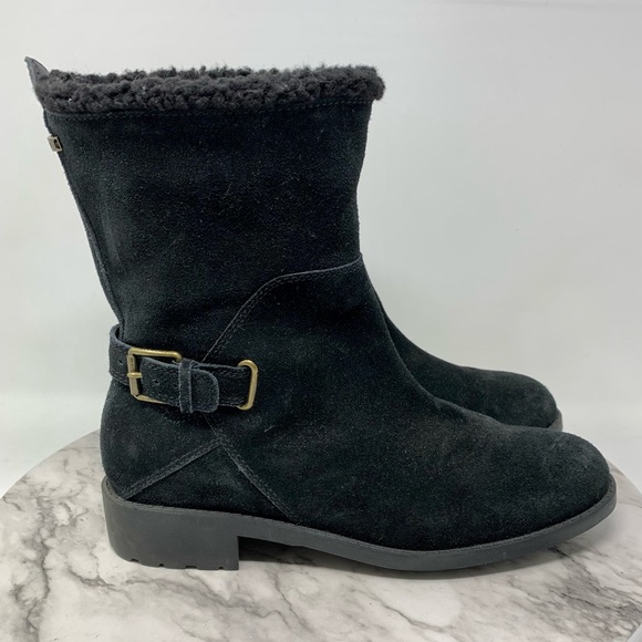 Cole Haan Grand OS Quiana Waterproof Suede Boots 9 Classic Preppy Winter Sporty - Picture 2 of 16